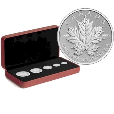 RDC 2013 Canada Silver Maple Leaf Anniversary Fractional Set (No Tax) impaired