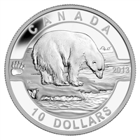2013 $10 O Canada - The Polar Bear Fine Silver (No Tax)