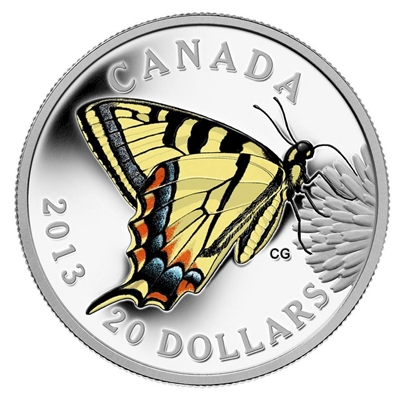 2013 $20 Butterflies of Canada - Canadian Tiger Swallowtail (No Tax)