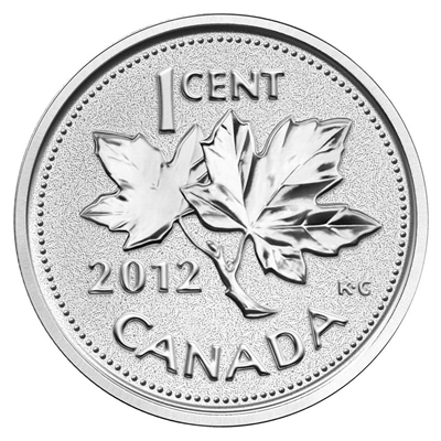 RDC 2012 Canada 1-cent Farewell to the Penny 5oz. Fine Silver (No Tax) Scuffed Capsule (No Outer Sleeve)