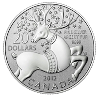 2012 Canada $20 for $20 #6 Magical Reindeer Fine Silver (No Tax)