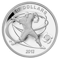 2013 Canada $20 Baseball - Pitcher Fine Silver (No Tax)