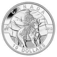 2013 $10 O Canada - Royal Canadian Mounted Police Fine Silver (No Tax)