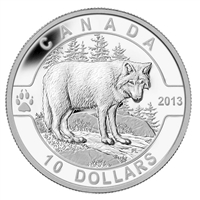 2013 $10 O Canada The Wolf (#6) Fine Silver (No Tax)