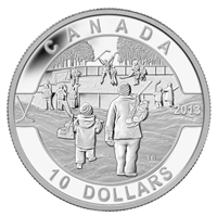 2013 $10 O Canada Hockey (#9) Fine Silver (No Tax)