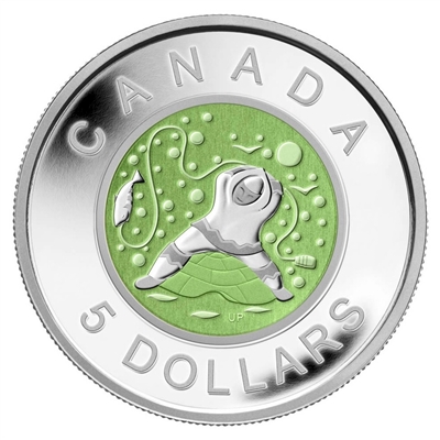 RDC 2013 Canada $5 Contemporary Aboriginal Art - Ice Fishing Father (No Tax) impaired