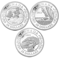 2013 Canada $20 Birth of the Royal Infant Silver 3-Coin Set (No Tax)