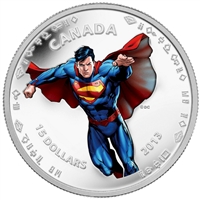 2013 Canada $15 Modern Day Superman 1/2oz. Fine Silver (No Tax)