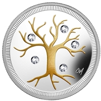 2014 Canada $3 Jewel of Life Fine Silver Coin