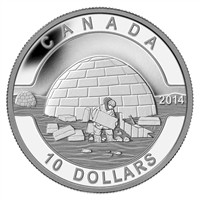2014 $10 O Canada - The Igloo (#1) Fine Silver (No Tax)