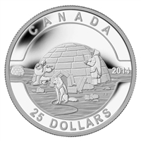 2014 $25 O Canada - The Igloo Fine Silver (TAX Exempt)