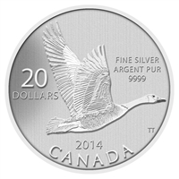 2014 Canada $20 for $20 #11 Canada Goose Fine Silver Coin (No Tax)