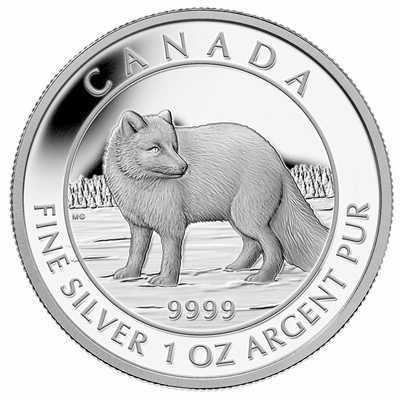 2014 Canada $5 Arctic Fox Fine Silver Coin (TAX Exempt)