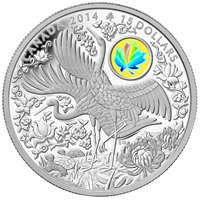 2014 Canada $15 Maple Hologram - Maple of Longevity Fine Silver (No Tax)
