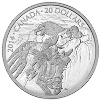2014 Canada $20 Nanaboozhoo & the Thunderbird's Nest Fine Silver (No Tax)