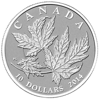 2014 Canada $10 Maple Leaf Fine Silver Coin (TAX Exempt)