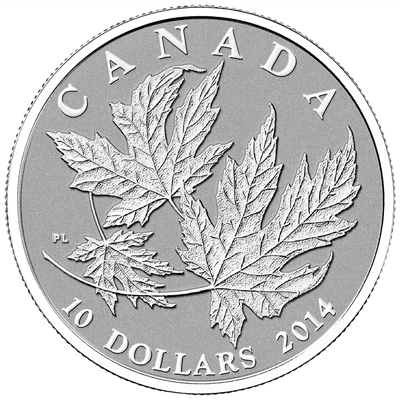 2014 Canada $10 Maple Leaf Fine Silver Coin (TAX Exempt)