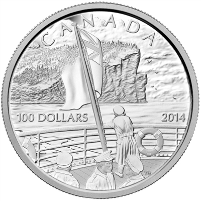 RDC 2014 Canada $100 100th Anniversary of the Declaration of WWI (No Tax) - Impaired