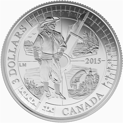 2015 Canada $3 400th Anniversary of Samuel de Champlain (TAX Exempt)