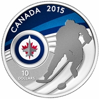 2015 Canada $10 Winnipeg Jets Fine Silver Coin (TAX Exempt)