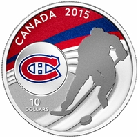 2015 Canada $10 Montreal Canadiens Fine Silver Coin (No Tax)