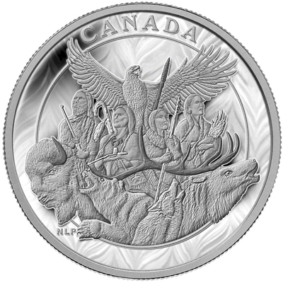 2014 Canada $500 National Aboriginal Veterans Monument 5 Kilo Silver (No Tax)