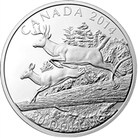 2014 Canada $20 The White Tailed Deer - Mates Fine Silver (No Tax)
