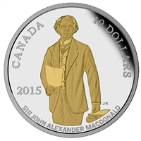 2015 Canada $10 Sir John A Macdonald's Birth Bicentennial (No Tax)