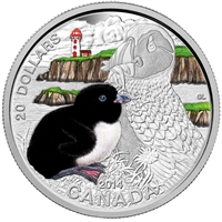 2014 Canada $20 Baby Animals - Atlantic Puffin Fine Silver (No Tax)