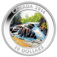 2014 Canada $20 River Rapids Fine Silver Coin (TAX Exempt)