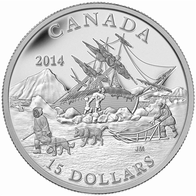 2014 $15 Exploring Canada - The Arctic Expedition Fine Silver (No Tax)