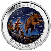2015 Canada $25 Star Charts: Great Ascent (#3) Fine Silver (No Tax)