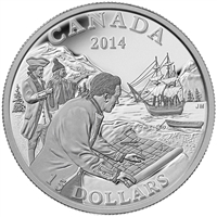 2014 $15 Exploring Canada - West Coast Exploration Fine Silver (TAX Exempt)