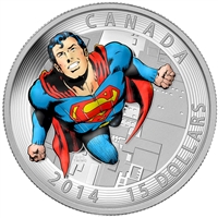 2014 Canada $15 Iconic Superman - Action Comics #419 (1972) TAX Exempt