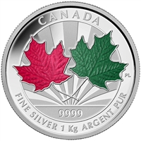 2014 Canada $250 Maple Leaf Forever Fine Silver Kilo (No Tax)