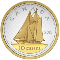 2015 Canada 5oz 10-cent Big Coin Fine Silver (TAX Exempt) 134869