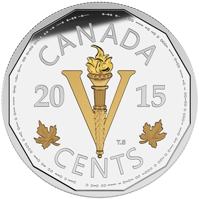 2015 5-cent Legacy of the Canadian Nickel - Victory Coin (TAX Exempt)