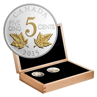 2015 Canada Legacy of the Nickel 6-Coin Set in Deluxe Box (No Tax) SCUFFED CAPSULES