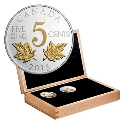 2015 Canada Legacy of the Nickel 6-Coin Set in Deluxe Box (No Tax) SCUFFED CAPSULES