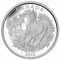 2015 Canada $125 Canadian Horse Fine Silver Half-Kilo Coin (No Tax)