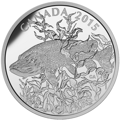 2015 Canada $20 North American Sportfish - Northern Pike Fine (No Tax)
