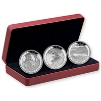 2015 Canada $15 Franklin Carmichael Fine Silver 3-coin Set (No Tax)