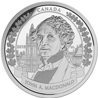 2015 Canada $20 Sir John A. Macdonald Fine Silver (No Tax)