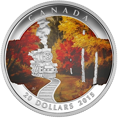 2015 Canada $20 Autumn Express Fine Silver Coin (TAX Exempt) 143187