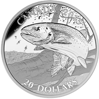 2015 Canada $20 North American Sportfish - Rainbow Trout (No Tax)