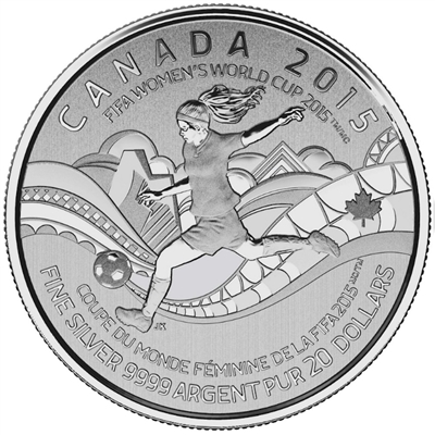 2015 Canada $20 for $20 #15 FIFA Women's World Cup (TAX Exempt)