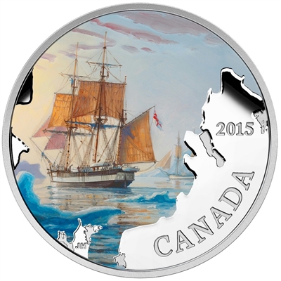 RDC 2015 $20 Lost Ships in Canadian Waters - Franklin's Lost Expedition (No Tax) scratched capsule