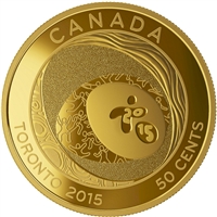 2015 Canada 50-cent Celebrating Excellence - Pan AM Games Gold-Plated