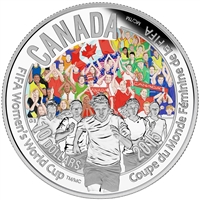 2015 Canada $10 FIFA Women's World Cup - Go Canada Go Silver (No Tax)