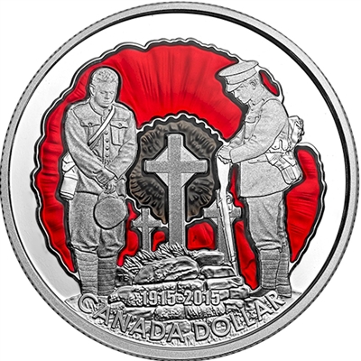 2015 Canada $1 100th Ann. In Flanders Fields Limited Edition (No Tax)
